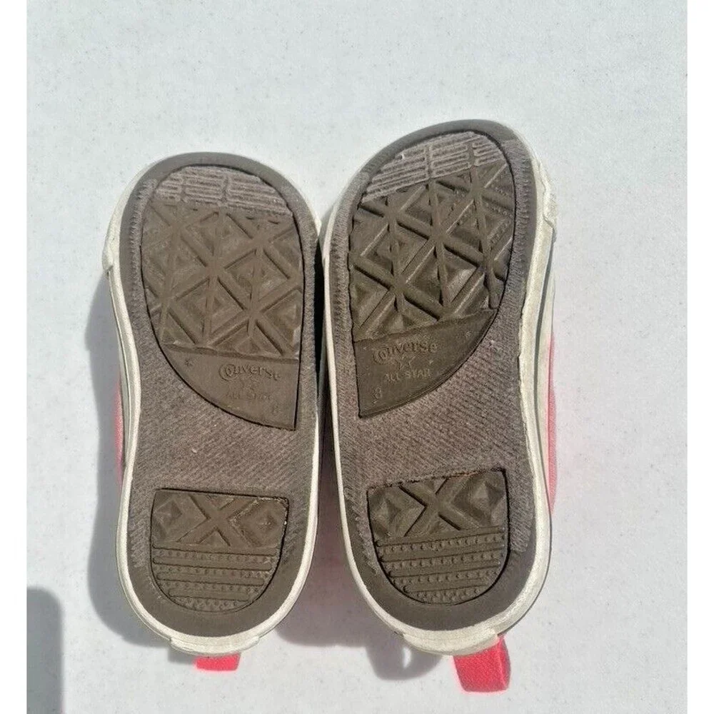 Girl's Converse All Star Simple Slip On Toddler Sz 8 Athletic Pink No Lace Shoes